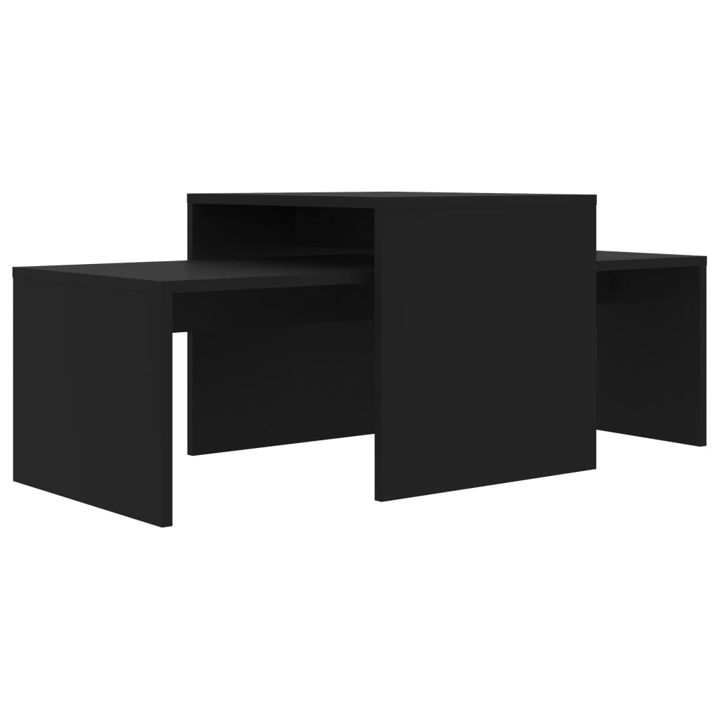 Table | Black | Engineered wood | Medium |  Stackable  | Coffee Table