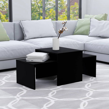 Table | Black | Engineered wood | Medium |  Stackable  | Coffee Table