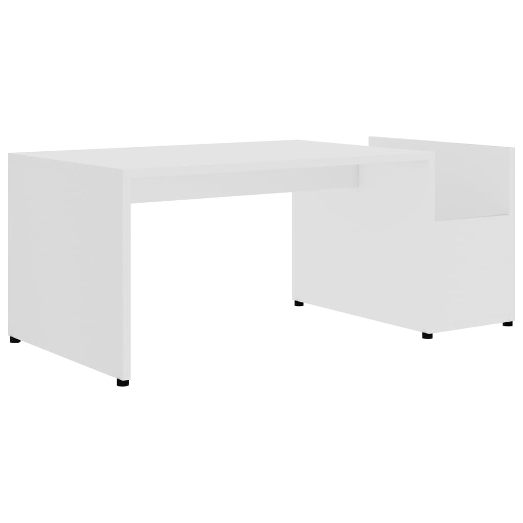 Coffee Table White 90x45x35 cm Engineered Wood