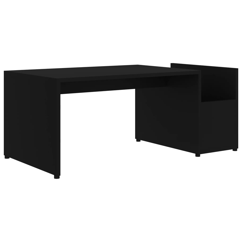 Coffee Table Black 90x45x35 cm Engineered Wood