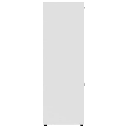 Book Cabinet White 90x30x90 cm Engineered Wood