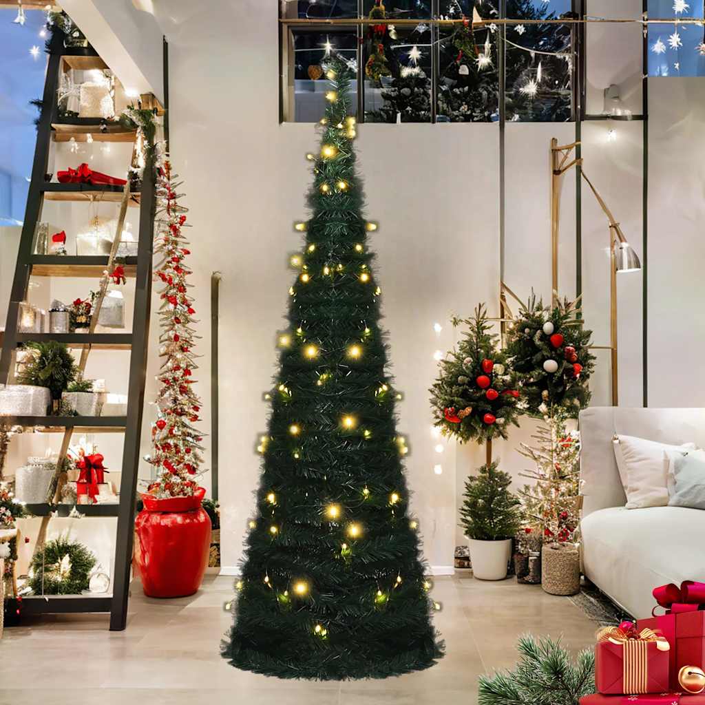 Pop-up Christmas Tree | Green | PVC | Tall | Collapsible