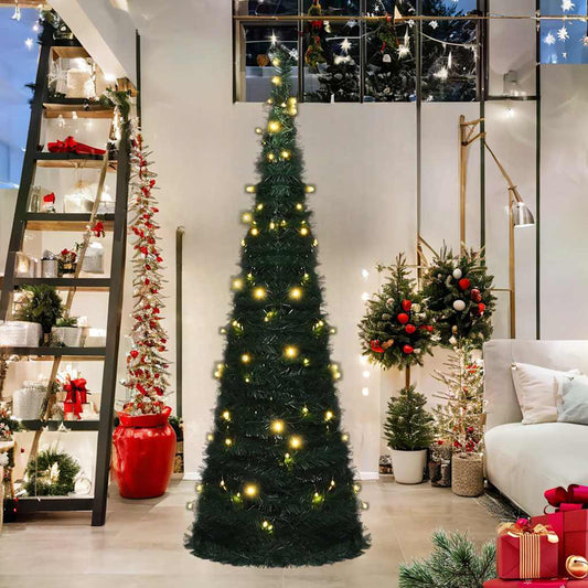 Pop-up Christmas Tree | Green | PVC | Tall | Collapsible