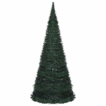 Pop-up String Artificial Pre-lit Christmas Tree Green 210 cm