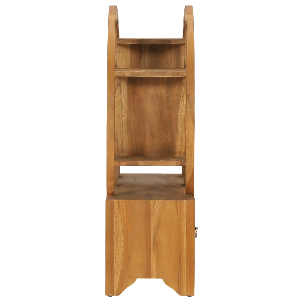 Cabinet with Yin Yang Shelf 68x26x83 cm Solid Teak Wood