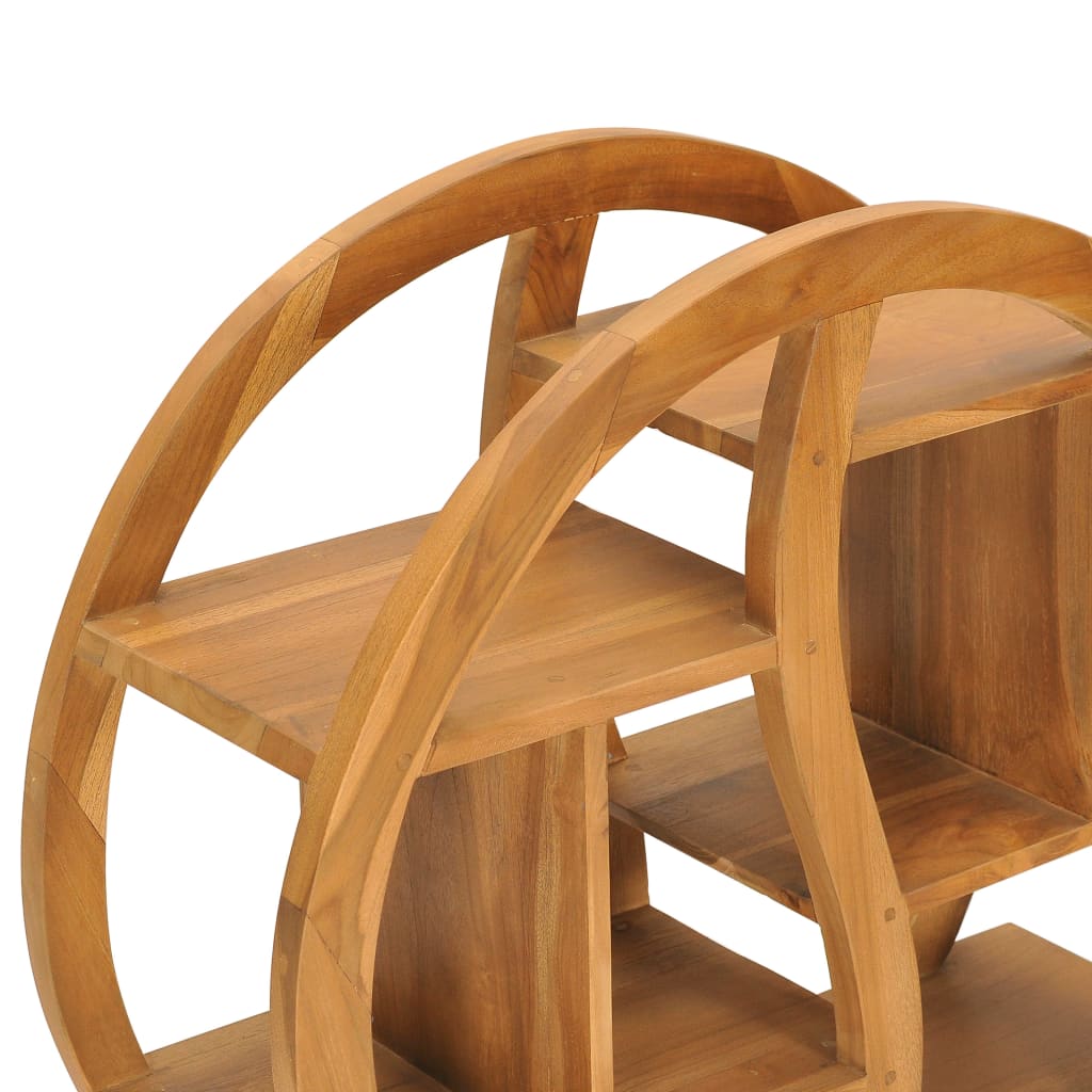 Cabinet with Yin Yang Shelf 68x26x83 cm Solid Teak Wood