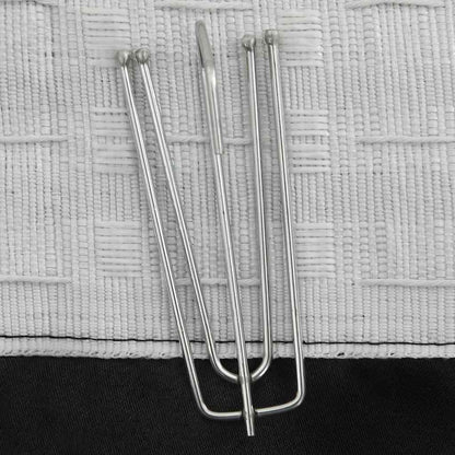 Linen-Look Blackout Curtains with Hooks 2 pcs Black 140x245 cm