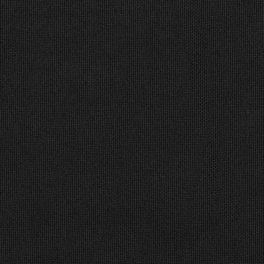 Linen-Look Blackout Curtains with Hooks 2 pcs Black 140x245 cm