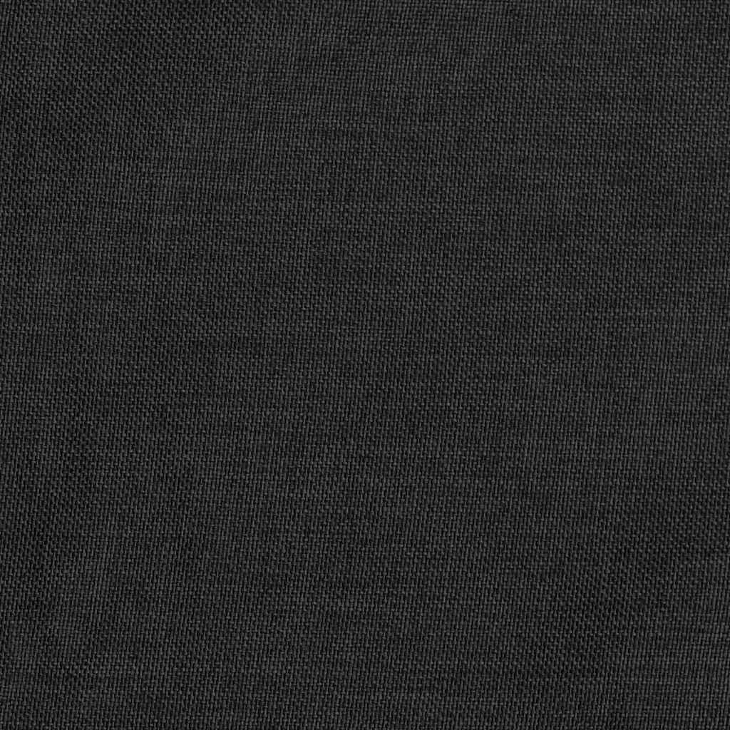 Linen-Look Blackout Curtains with Hooks 2 pcs Anthracite 140x175 cm