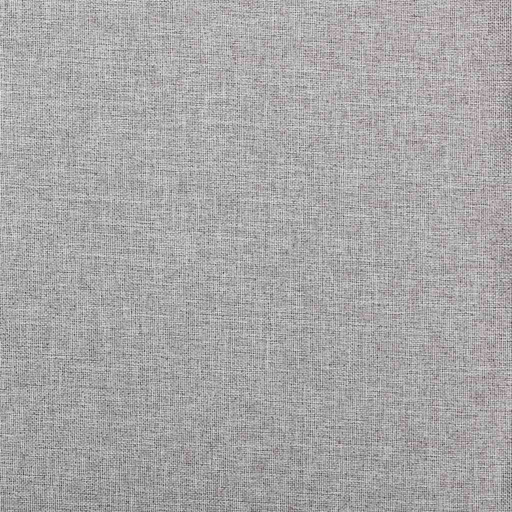 Linen-Look Blackout Curtains with Grommets 2pcs Grey 140x175cm
