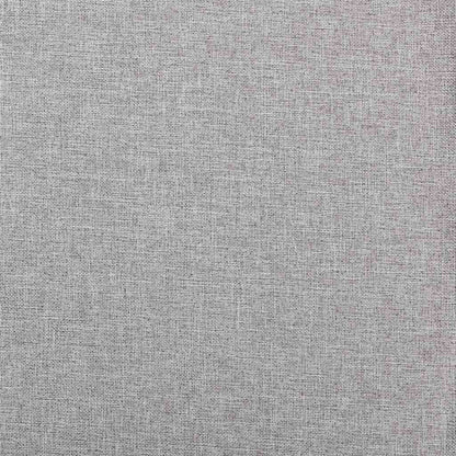 Linen-Look Blackout Curtains with Grommets 2pcs Grey 140x175cm