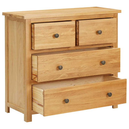 Chest Of Drawer | Natural Oak | Solid oak wood, MDF with oak veneer
