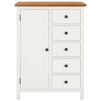 Wardrobe 76x52x105 cm Solid Oak Wood