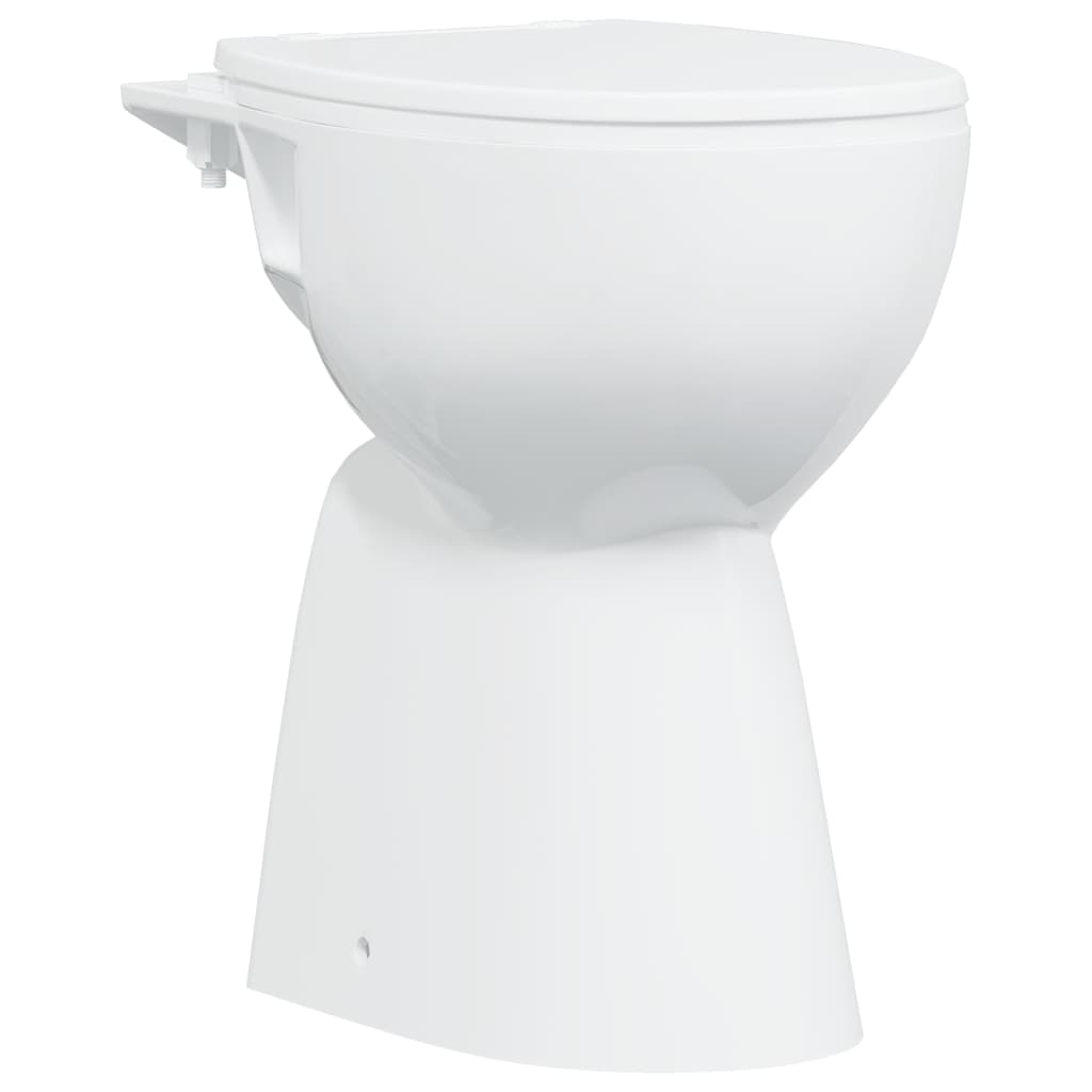 Rimless Toilet 7 cm Extra Height Soft Close Ceramic White