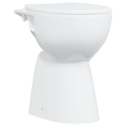 Rimless Toilet 7 cm Extra Height Soft Close Ceramic White
