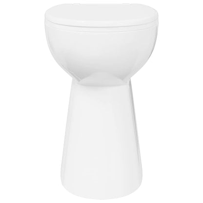 Rimless Toilet 7 cm Extra Height Soft Close Ceramic White