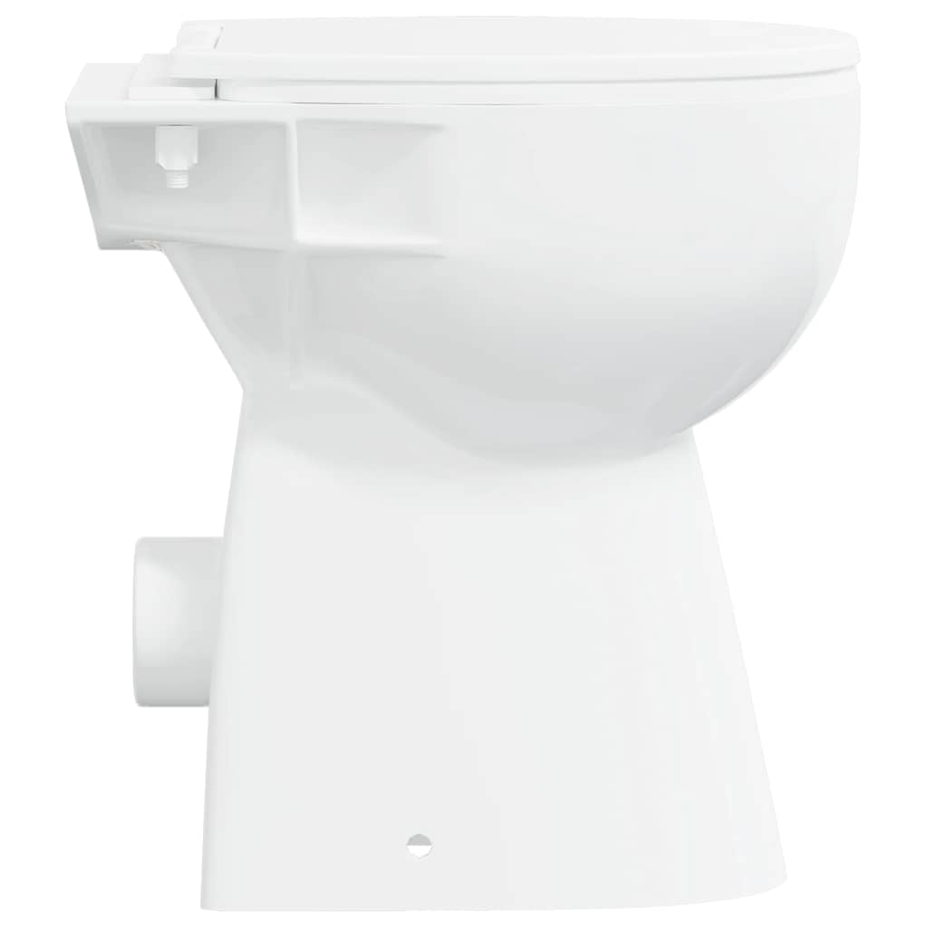 Rimless Toilet 7 cm Extra Height Soft Close Ceramic White