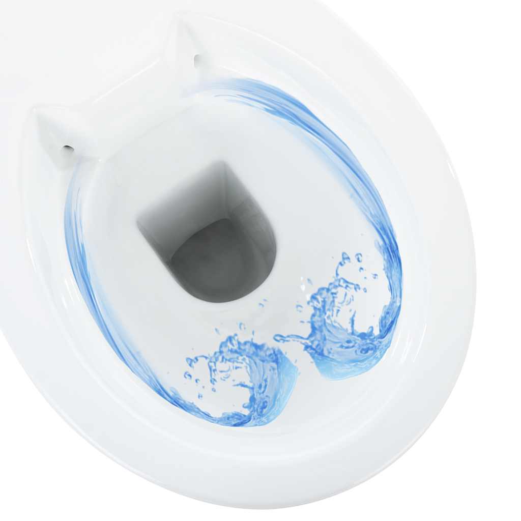 Rimless Toilet 7 cm Extra Height Soft Close Ceramic White