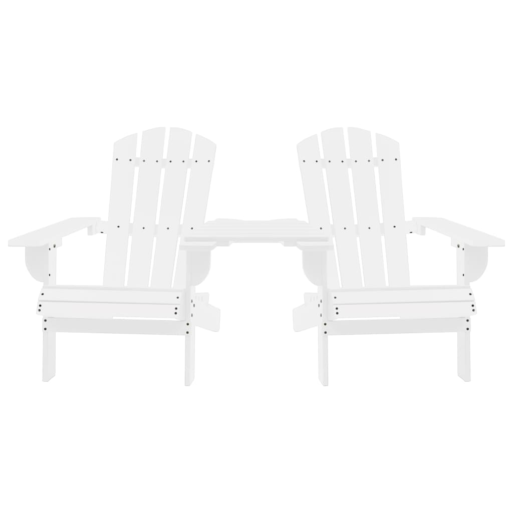 Garden Chair | White | Solid fir wood | Regular | Ergonomic