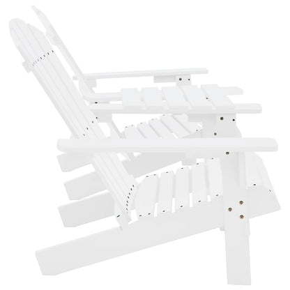 Garden Chair | White | Solid fir wood | Regular | Ergonomic