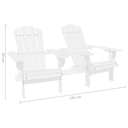 Garden Chair | White | Solid fir wood | Regular | Ergonomic