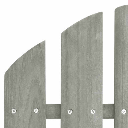 310068 vidaXL Garden Adirondack Chairs with Tea Table Solid Fir Wood Grey