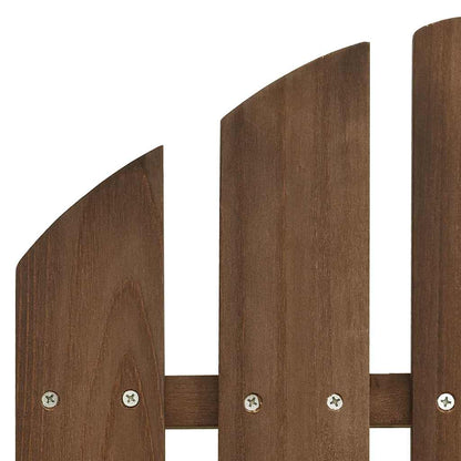 Garden Adirondack Chair Solid Fir Wood Brown