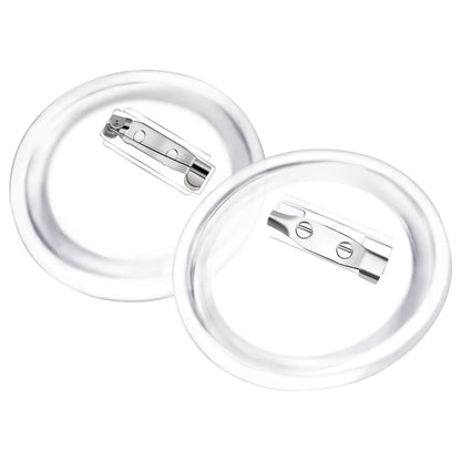 Button Badges Kit with Pins 100 Sets Acrylic 44 mm