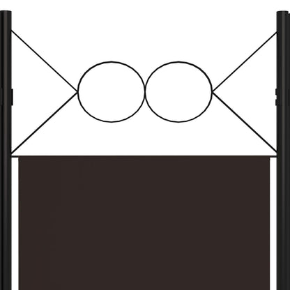 3-Panel Room Divider Brown 120x180 cm