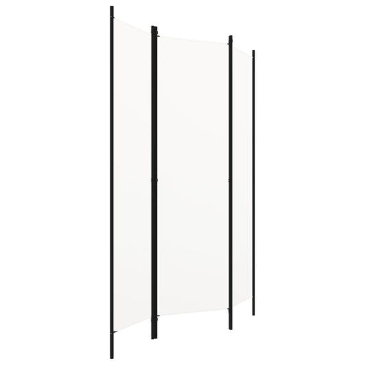 3-Panel Room Divider White 150x180 cm