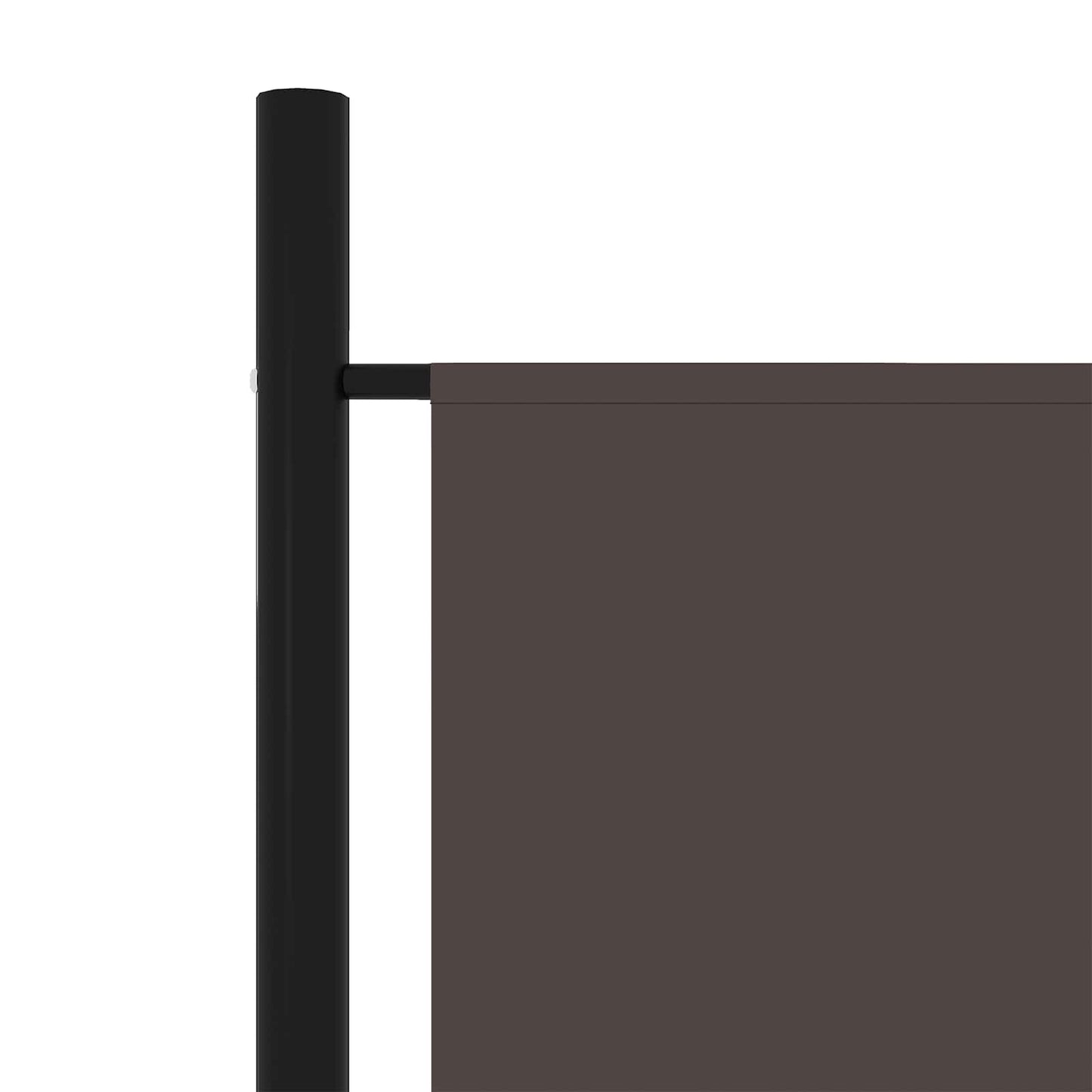 320724 vidaXL 5-Panel Room Divider Brown 250x180 cm