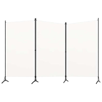 3-Panel Room Divider White 260x180 cm