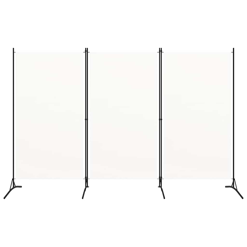 3-Panel Room Divider White 260x180 cm