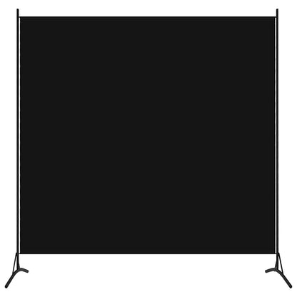 320738 vidaXL Room Divider Black 175x180 cm Fabric