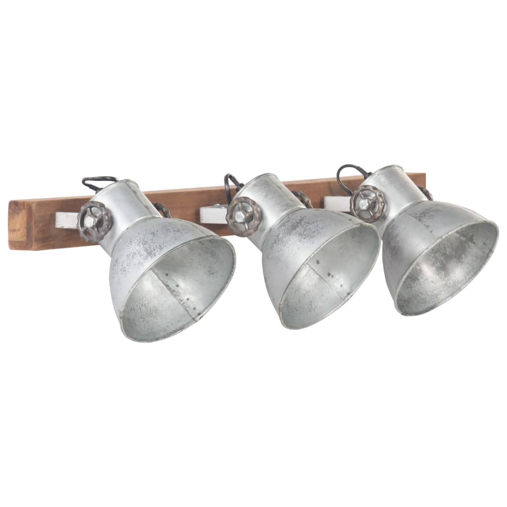 Industrial Wall Lamp Silver 65x25 cm E27