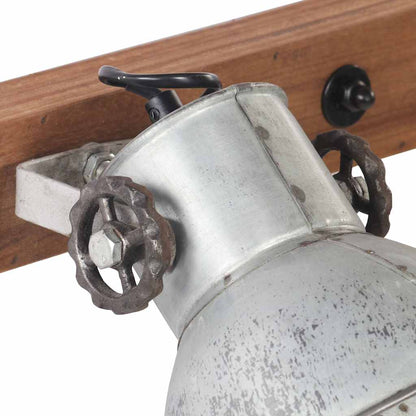 320502 vidaXL Industrial Wall Lamp Silver 65x25 cm E27