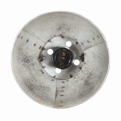 320502 vidaXL Industrial Wall Lamp Silver 65x25 cm E27