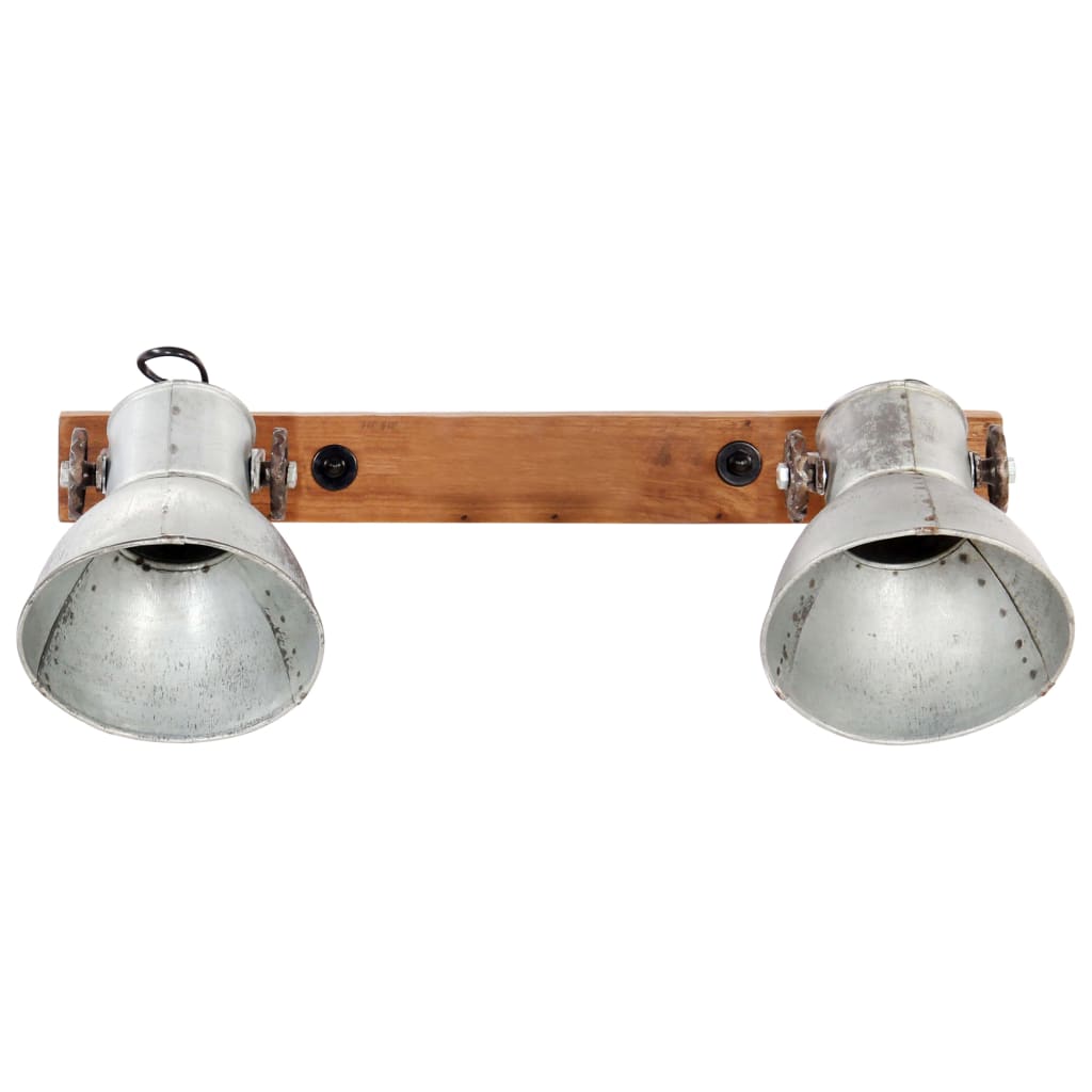 Industrial Wall Lamp Silver 45x25 cm E27