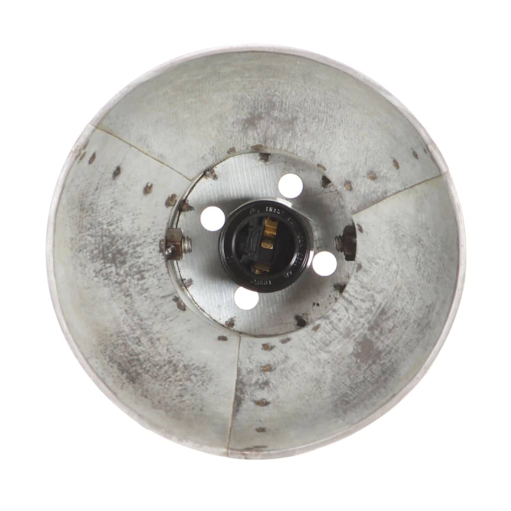 Industrial Wall Lamp Silver 45x25 cm E27