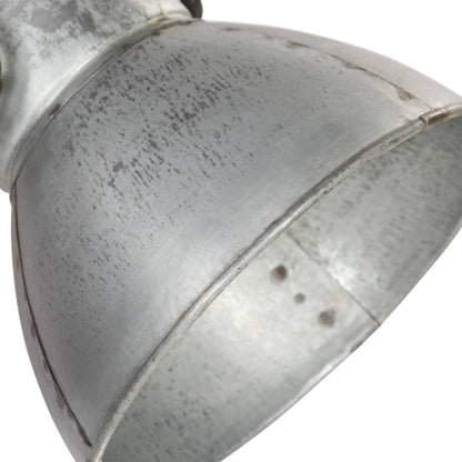 Industrial Wall Lamp Silver 45x25 cm E27