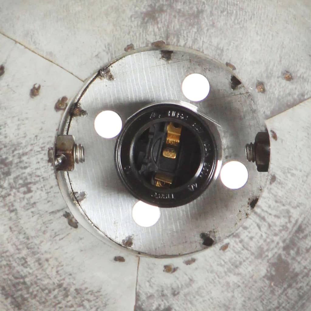 Industrial Wall Lamp Silver 45x25 cm E27