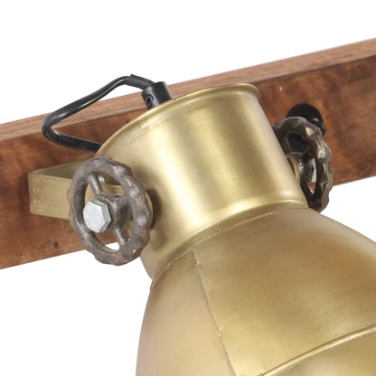 Industrial Wall Lamp Brass 90x25 cm E27