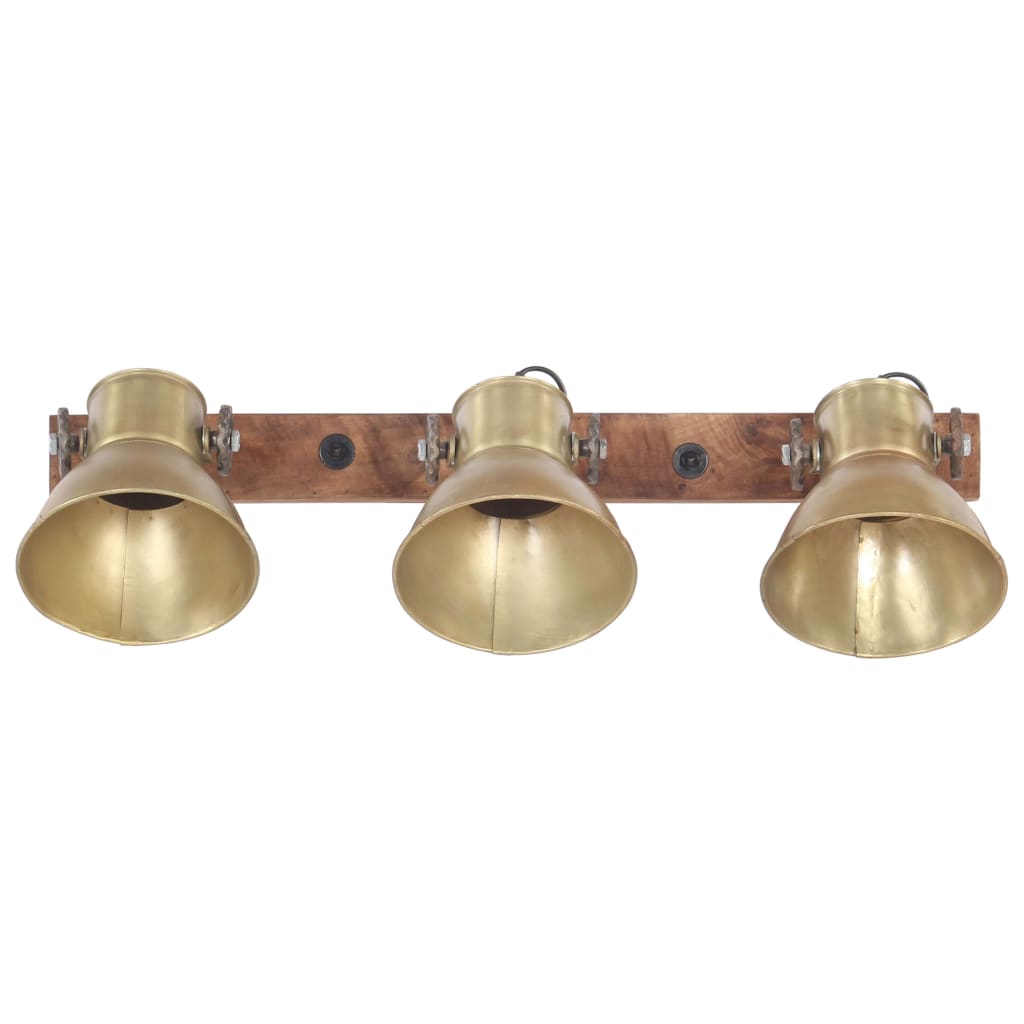 Industrial Wall Lamp Brass 65x25 cm E27