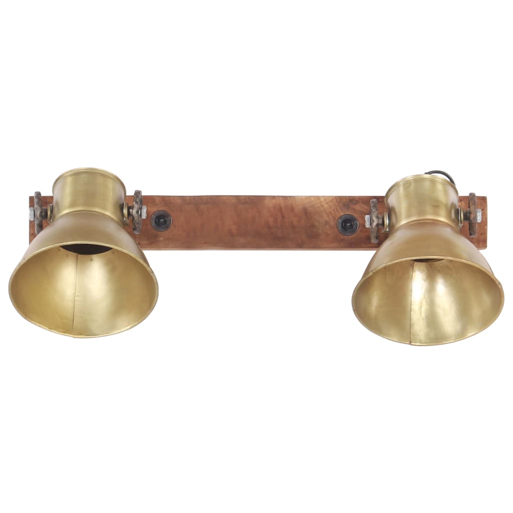 Industrial Wall Lamp Brass 45x25 cm E27