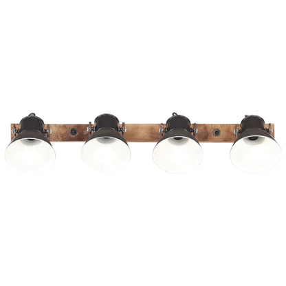 Industrial Wall Lamp Black 90x25 cm E27