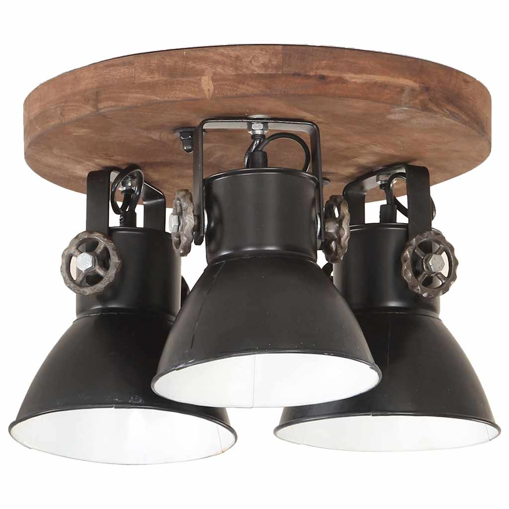 320515 vidaXL Industrial Ceiling Lamp 25 W Black 42x27 cm E27