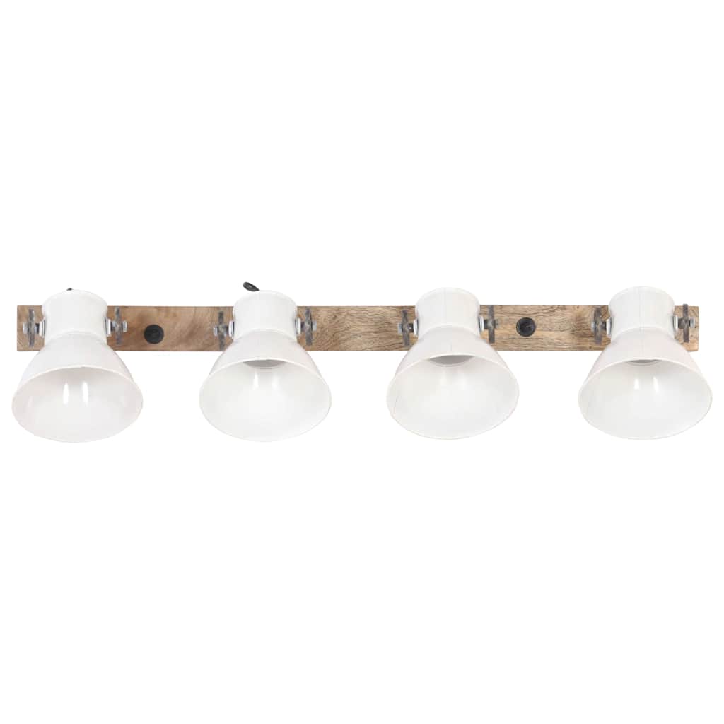 320516 vidaXL Industrial Wall Lamp White 90x25 cm E27
