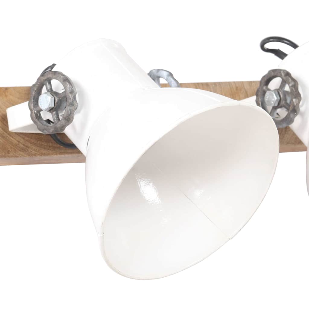 320516 vidaXL Industrial Wall Lamp White 90x25 cm E27