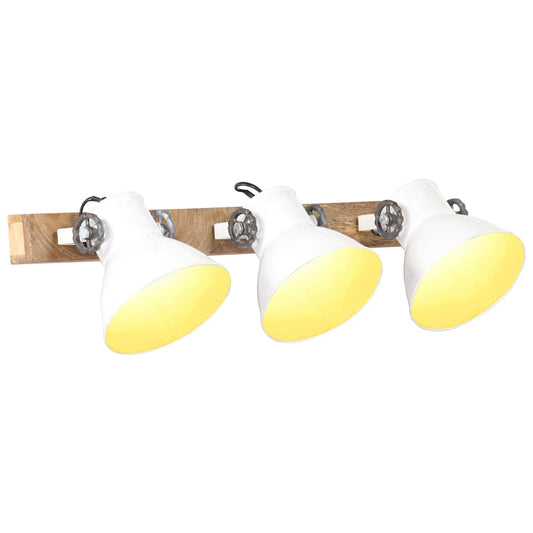 320517 vidaXL Industrial Wall Lamp White 65x25 cm E27