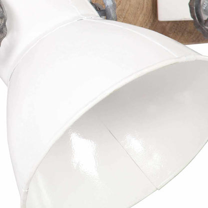 320517 vidaXL Industrial Wall Lamp White 65x25 cm E27